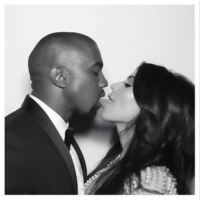 Kim Kardashian, Kanye West, Instagram